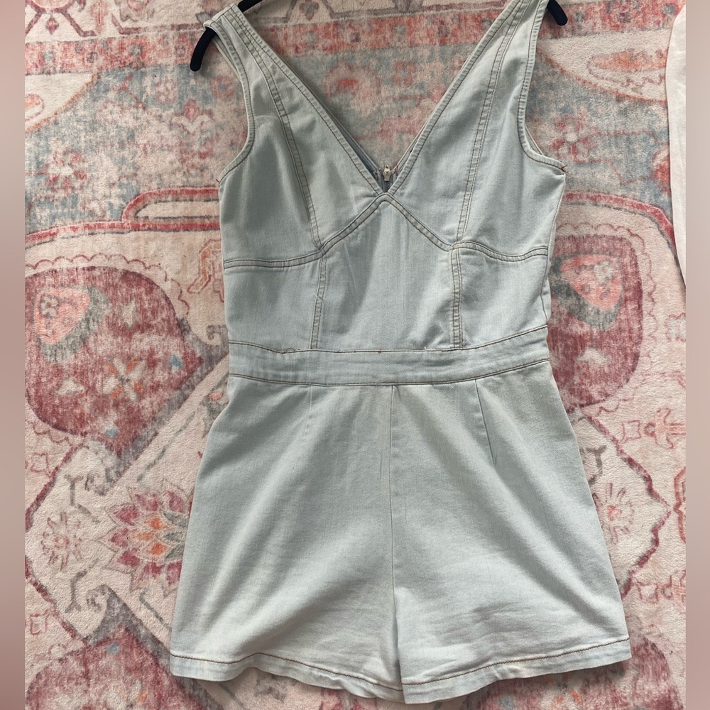 Cute Women’s Denim Romper
